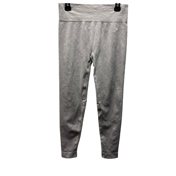 Gymshark Womens High-Waisted Seamless Leggings Size XL Activewear Gray - Picture 1 of 6